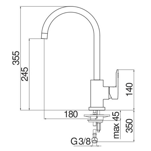 Nobili New Road Designer Tap  Main Pressure 